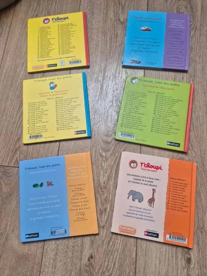 lot de 6 livres t'choupi en bon état - photo numéro 2