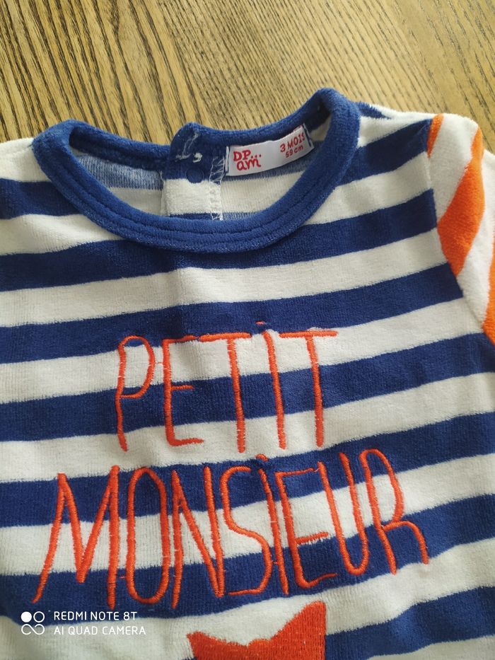 Pyjama polaire 3 mois DPAM - photo numéro 2