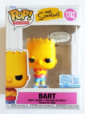 Funko POP! Bart Simpsons "Eat My Shorts!" #1742 - Les Simpsons - Figurine Vinyle