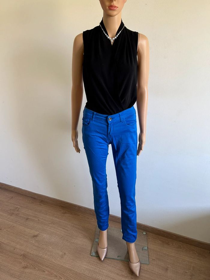 Pantalon bleu électrique Best Mountain taille 36 TBE - photo numéro 3