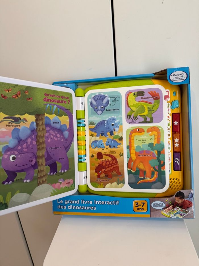 Jeux éducatifs le grand livre interactif des dinosaures vetch cadeau Noël 🎅 🎄 - photo numéro 2
