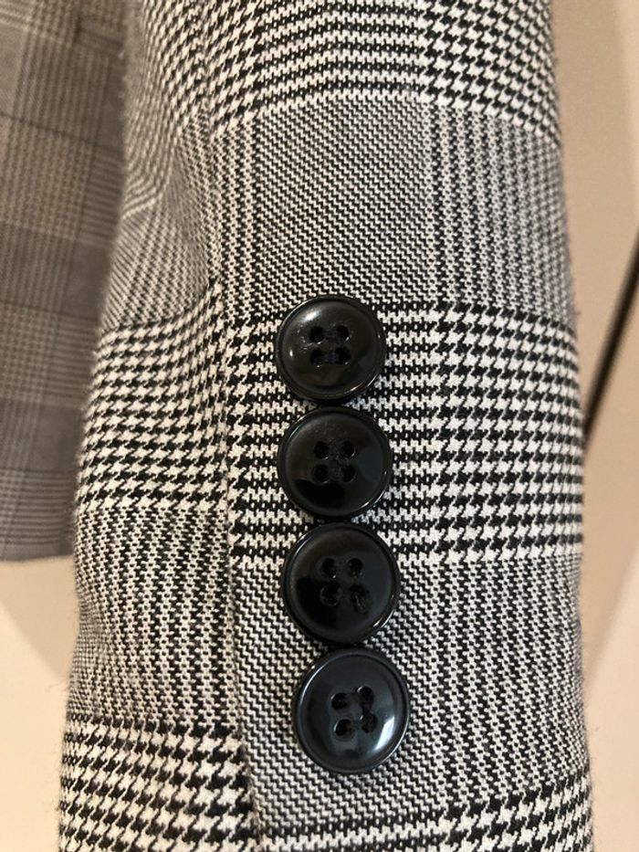 Veste tailleur pied de poule - photo numéro 3