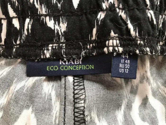 Pantalon noir et blanc Kiabi - Taille 44 - photo numéro 3