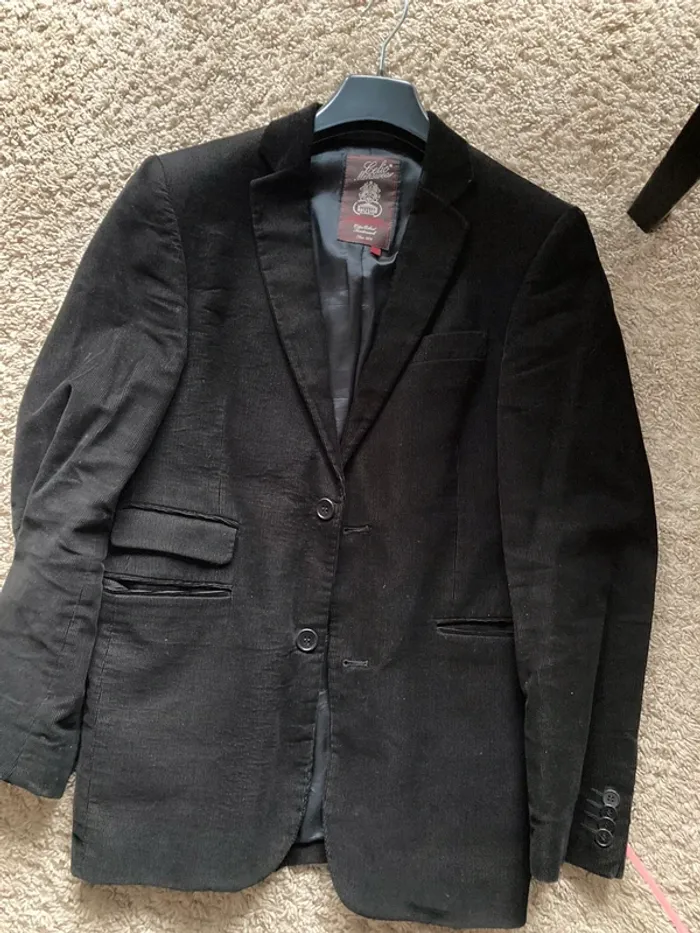 Veste de costume velours noir