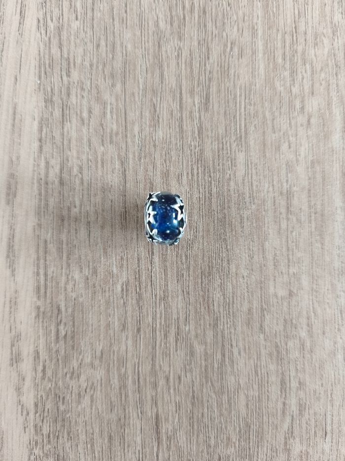 Charm en Verre de Murano Bleu Galaxie & Étoile pandora - photo numéro 3