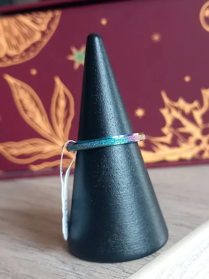 Bague en acier inoxydable taille 15.3 (48) - photo numéro 3