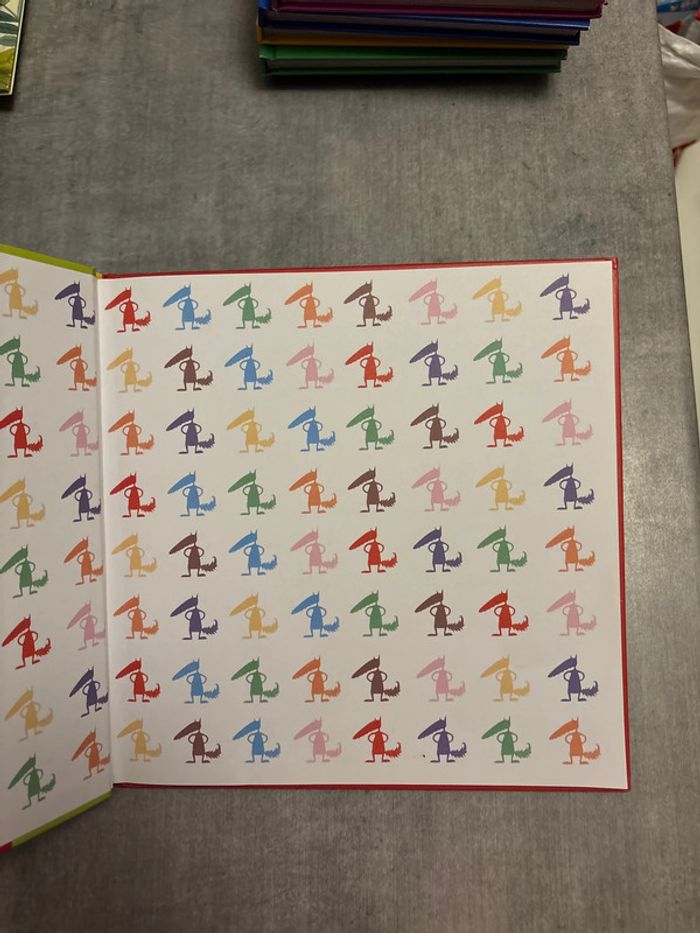 Livre mes grands album, le loup qui voulait changer de couleur - photo numéro 2