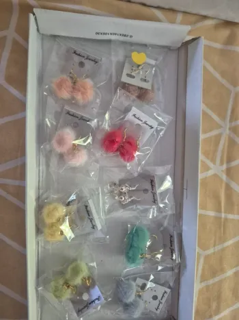 Lot boucles d'oreille fantaisie