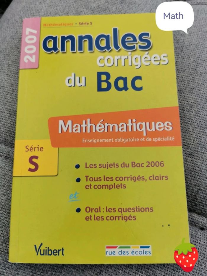 Livre révision annales bac math série S