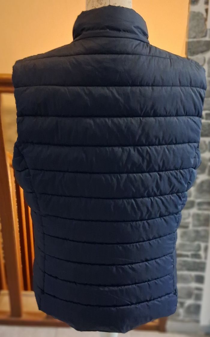 Doudoune sans manches zippée bleu marine - photo numéro 6