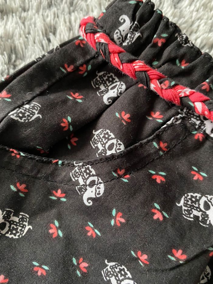 Short fluide Sergent Major motifs éléphants - 18 mois - photo numéro 3