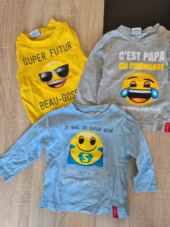 Lot t-shirts 18 mois