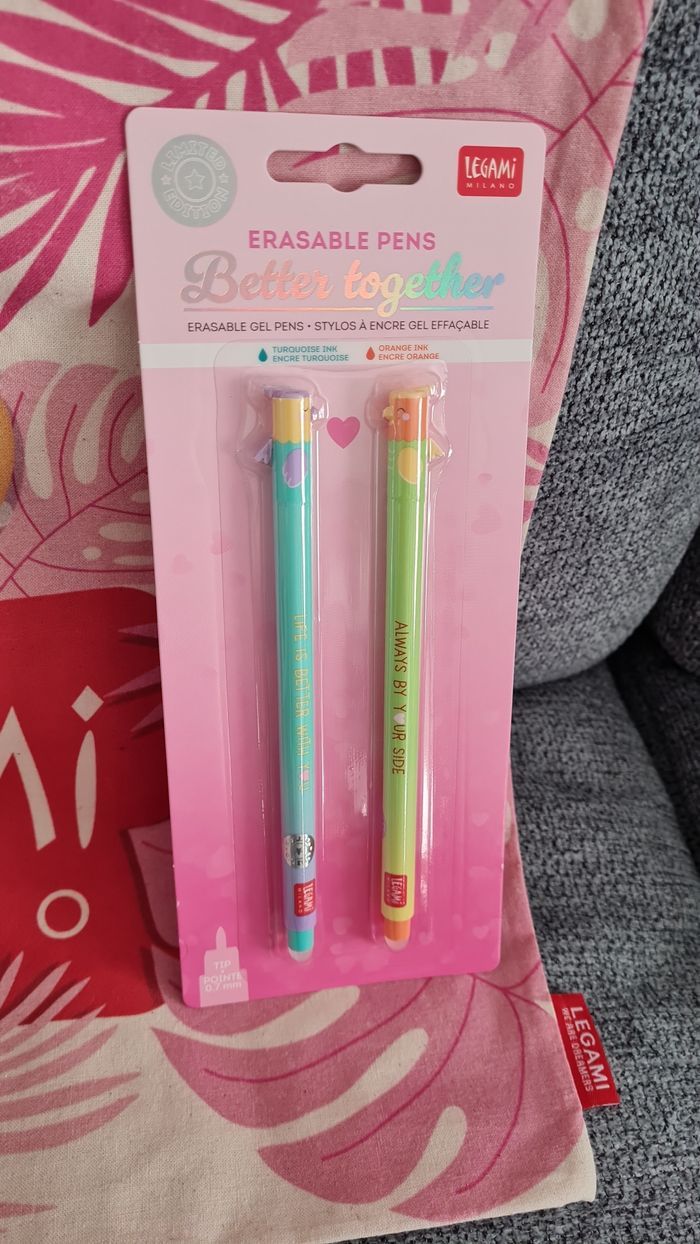 Legami Saint Valentin 2026 Set de 2 Stylos effaçables +Trousse XXL Panda + Crayon HB + Tote Bag - photo numéro 7