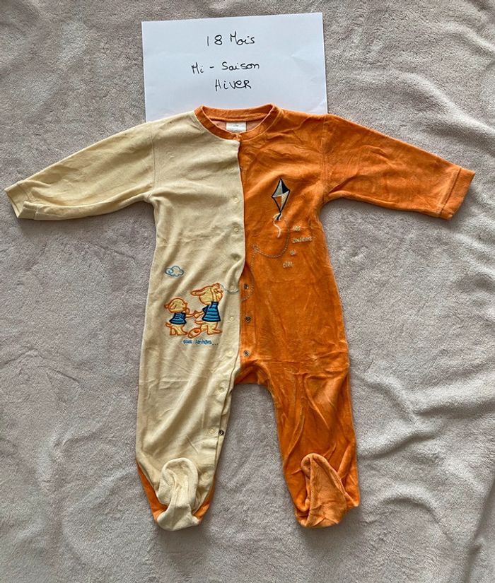 Lot 3 pyjamas chauds - Bout’chou et autre - 18 mois - TBE - photo numéro 6