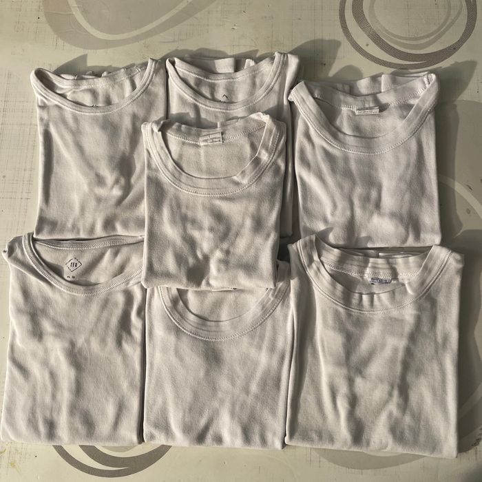 Lots de 7 maillots de corps manches courtes