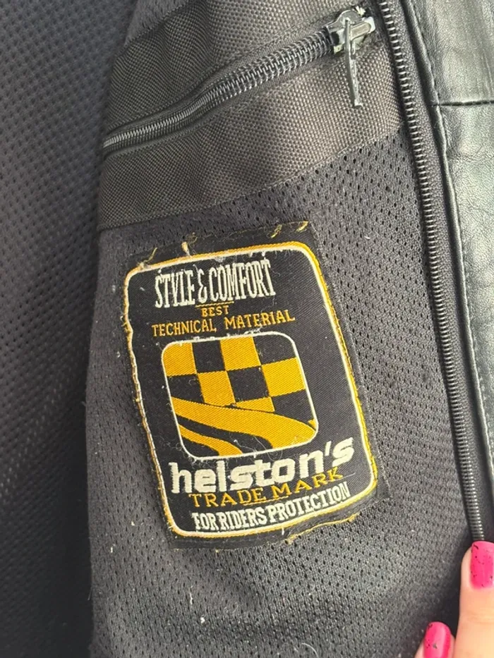 Veste en cuir de moto taille L Helstons - photo numéro 12