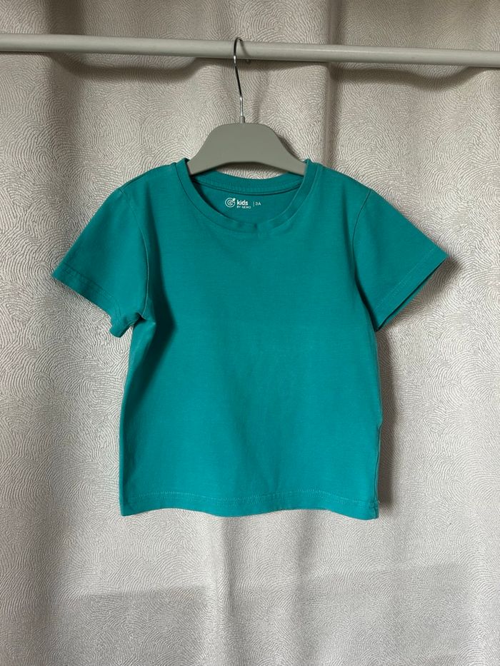 T-shirt basique coton vert 3 ans G’kids by Gemo - photo numéro 2