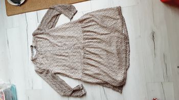 Vêtement de grossesse robe genoux motifs feuillages Vert Baudet taille 38