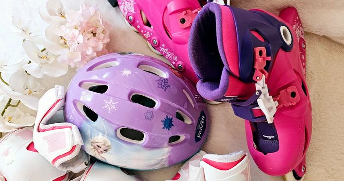 Équipement Rollers Patins à Roulettes Casque Protection Oxelo 8/12 ans - photo numéro 3