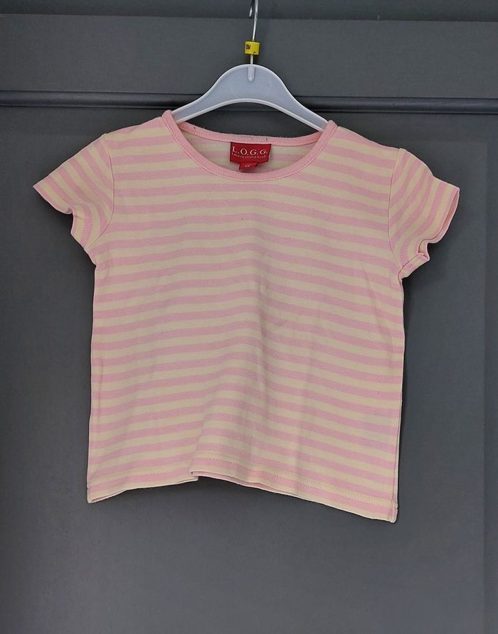 T-shirt fille "L.O.G.G. H&M" en TBE - Taille 5 ans - photo numéro 2