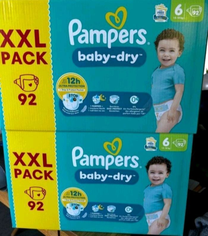 2 cartons xxl pampers taille 6