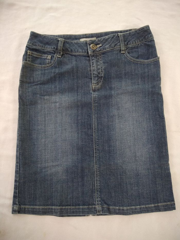 Jupe droite en jean