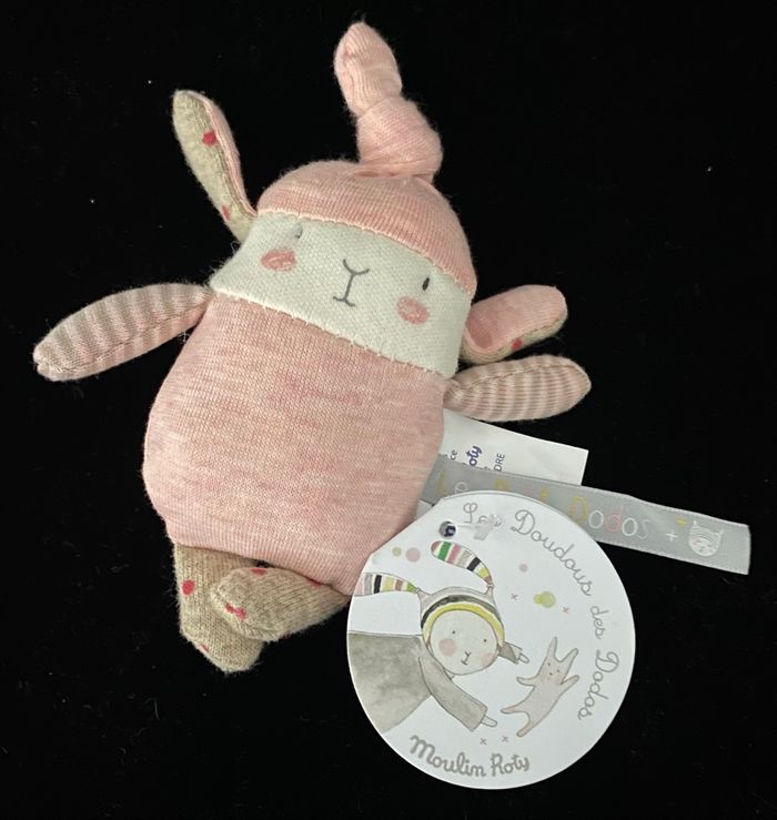 ❤️Doudou Hochet grelots Les petits dodos Moulin roty
