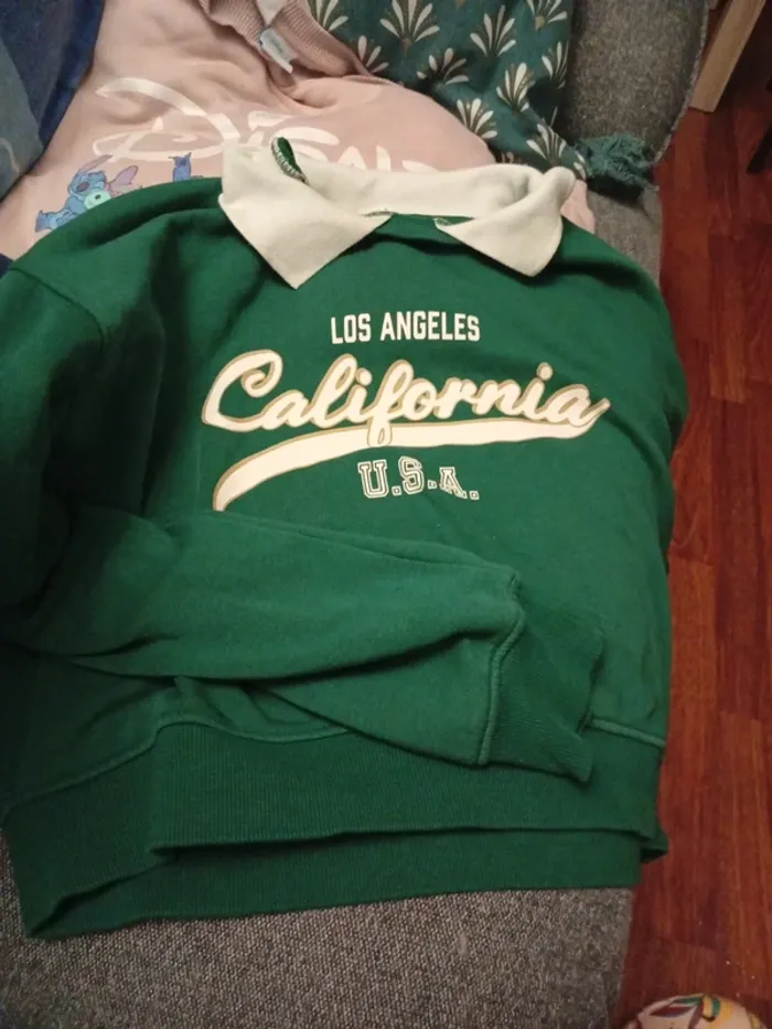 Sweat vert large taille xs