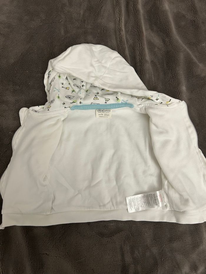 Veste zip à capuche 9 mois - photo numéro 3
