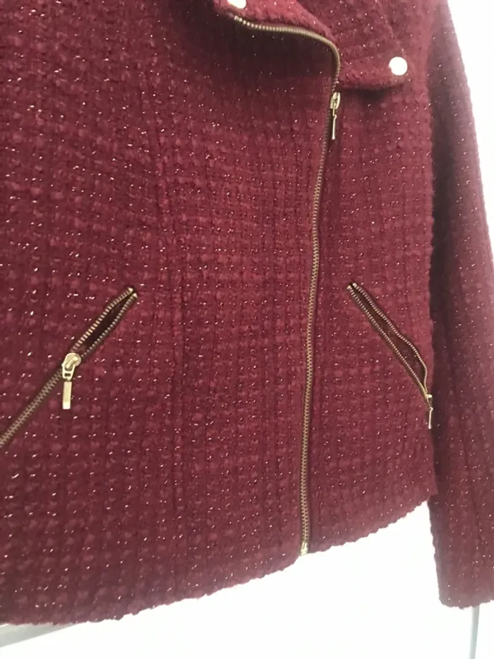 Blouson perfecto tweed Etam 36 - photo numéro 3