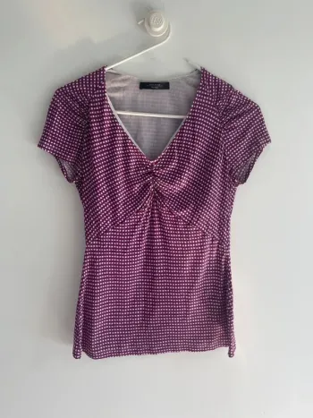 T-shirt Weekend Max Mara quadrillé rouge S (36-38)