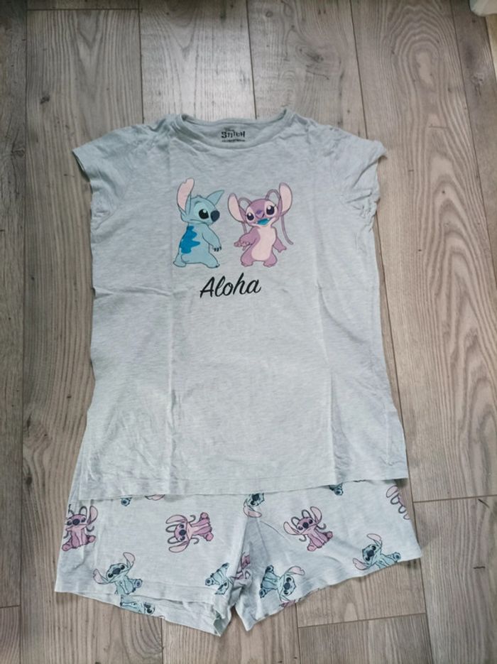 Joli pyjashort fille Stitch 14 ans (164 cm)