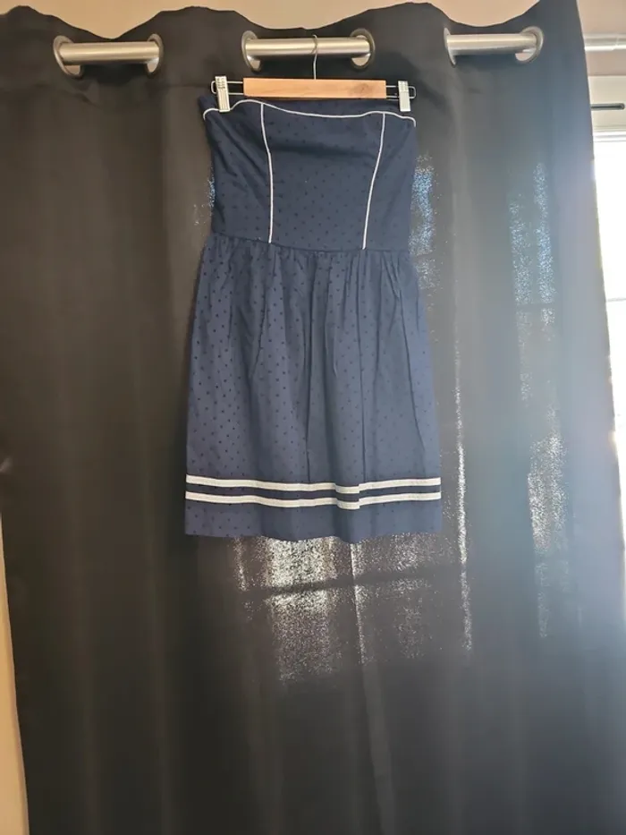 Robe sans manche bleu marine