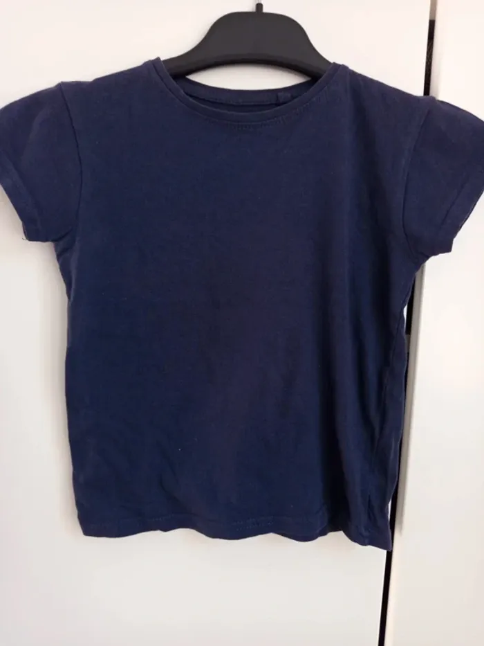 Tee shirt bleu fille