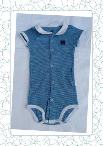 Body manches courtes 12 mois Petit Bateau