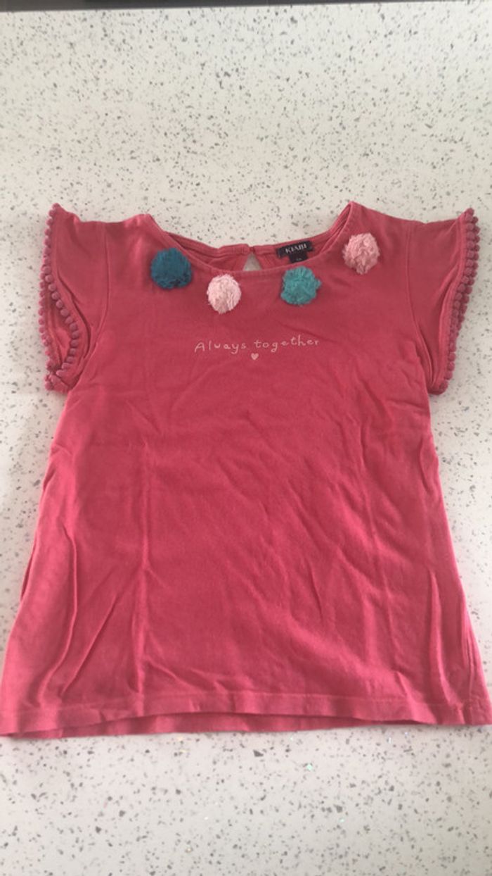 T-shirt fille 5 ans a pompom