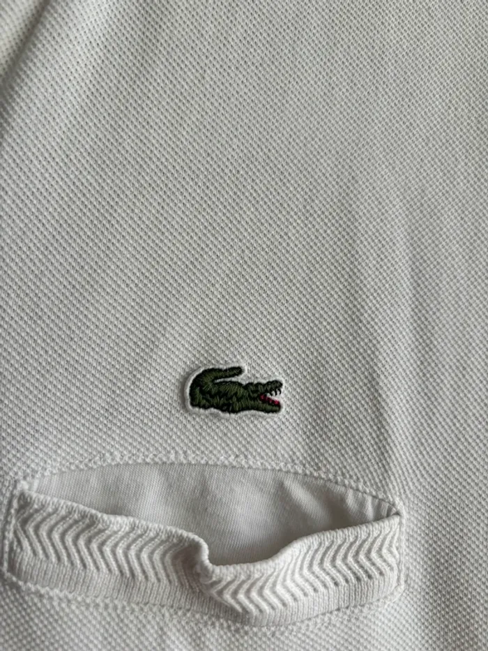 Polo Lacoste blanc - photo numéro 2