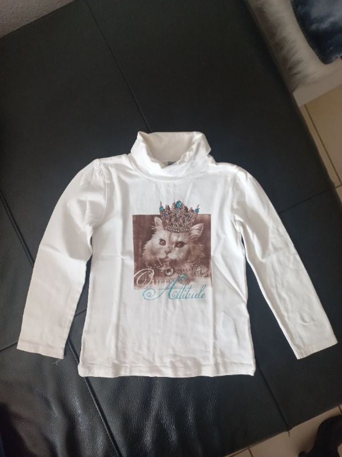 Tee shirt col roulé 6 ans