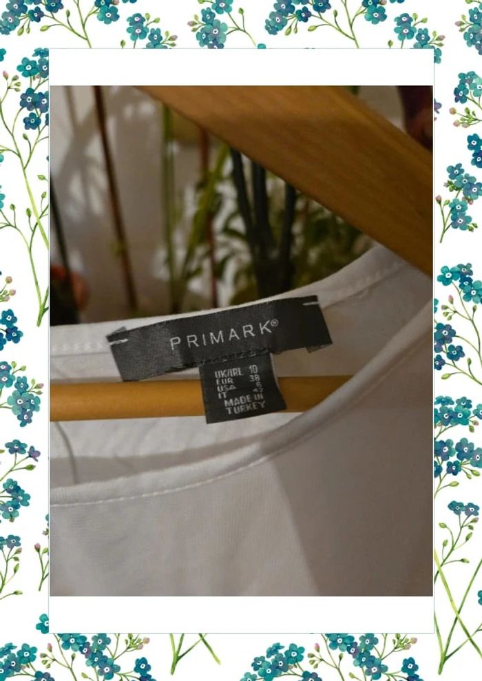 T-shirt blanc coton et voile 38 - photo numéro 5
