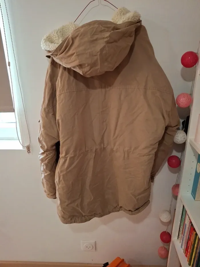Manteau beige foncé TL Zara - photo numéro 5