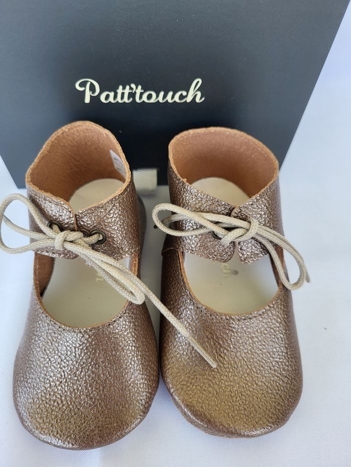 Chaussures charles IX bébé en cuir bronze Point  22 Made in 🇨🇵 - photo numéro 2