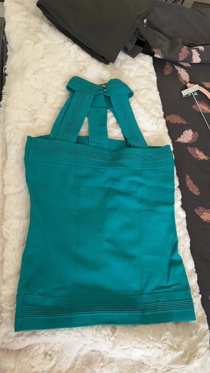 Haut bleu turquoise - photo numéro 3