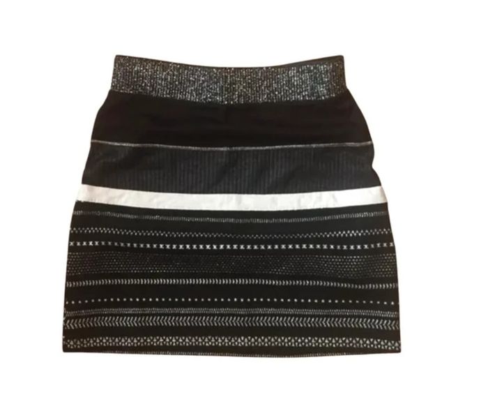 Jupe à paillettes noire Desigual femme 38