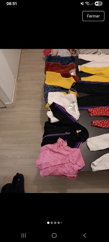 Lots filles multimarques hauts 6 a 9 mois