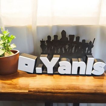 Figurine personnalisée thème Roblox – Prénom ou mot au choix