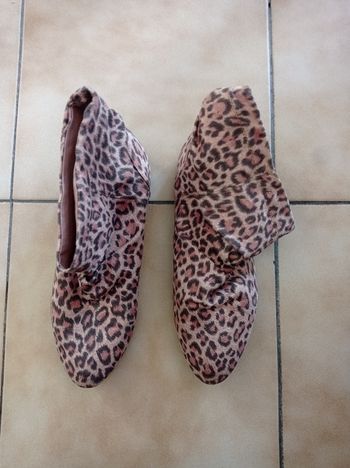 Bottines plates léopard T.39