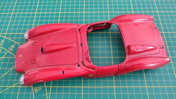 Carcasse carrosserie supérieure miniature Bburago Burago Ferrari 250 Testa Rossa 1957 1/18 #C19