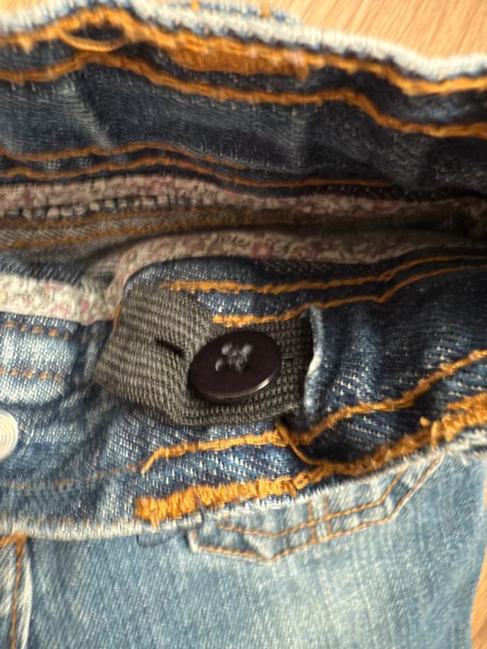 Pantalon en jean Okaidi bleu en 2ans - photo numéro 3