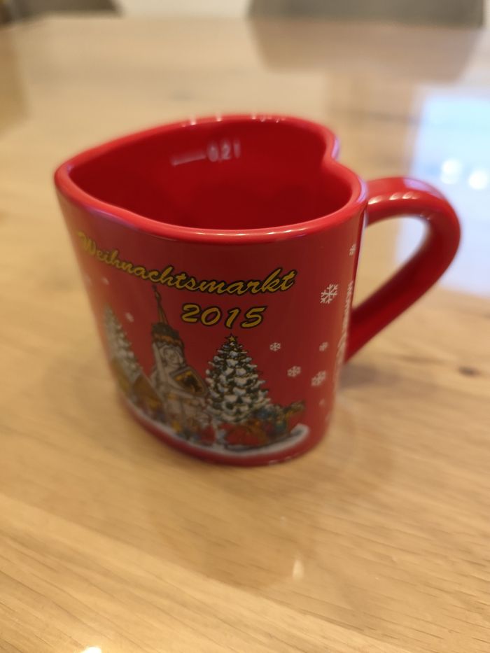 Tasse cœur rouge