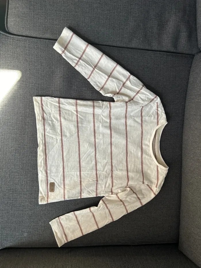 T-shirt garçon manches longues, lulu castagnette, taille 6 ans